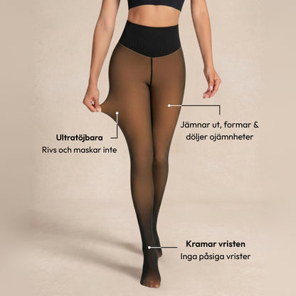 Nudia Sheer Illusion fleecefodrade tights