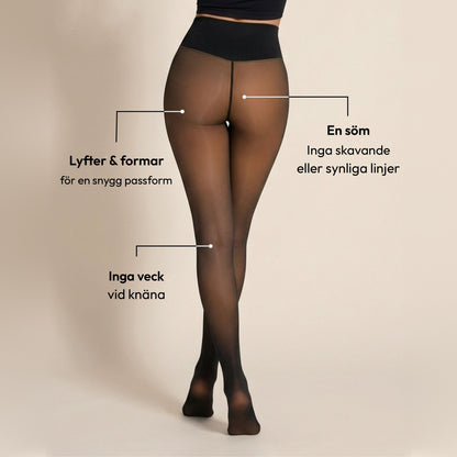 Nudia Sheer Illusion fleecefodrade tights